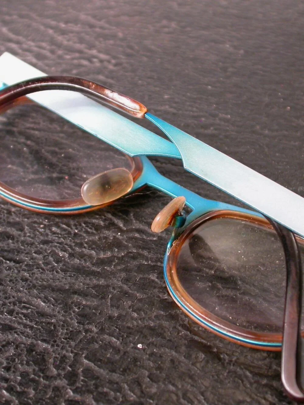 Authentic Anne et Valentin Fairy Blue and Tortoise Eyeglasses Made in France